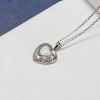 Ginger Lyne Collection Sterling Silver Cz Heart Fire Opal Pendant Necklace for Women - 2 of 4