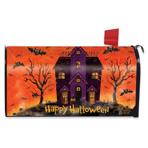 Briarwood Lane Halloween Mailbox Cover  - Standard Size - Spooky House For Halloween Mailbox Cover - 1 of 2