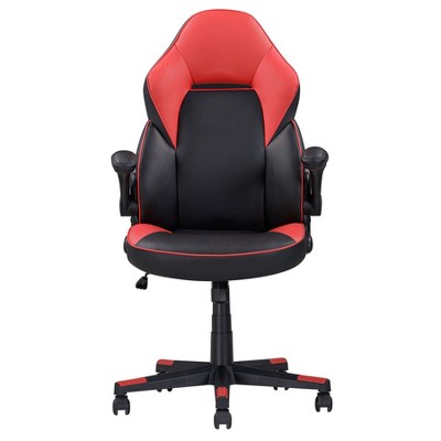 NicBex Adjustable Ergonomics Gaming Chair 360° Swivel Chair with Wheels,Black/Red Computer Chair for Office&Home,Versatile Leisure Chair,Black/Red