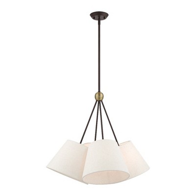 Livex Lighting Prato 4 - Light Chandelier in  Bronze/Antique Brass