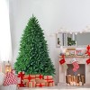 Tangkula 5/6/7.5'Artificial Green PVC Christmas Fir Tree w/ Metal Stand - 3 of 4