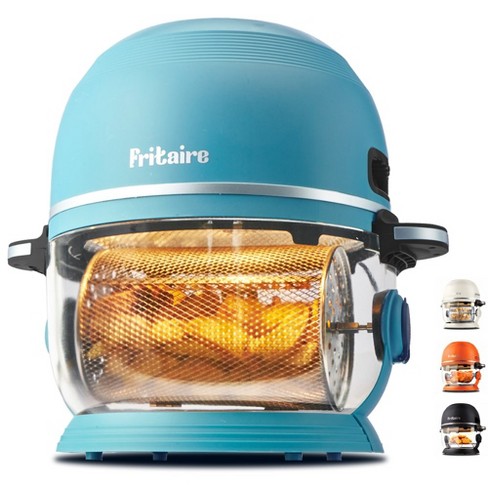 Fritaire Self-Cleaning Glass Bowl Air Fryer Orange