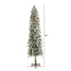 Nearly Natural 7.5-ft Flocked Washington Alpine Christmas Artificial Tree with 350 White Warm LED Lights and 877 Bendable Branches - 2 of 4