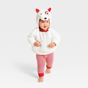 Infant and Toddler Bullseye Halloween Costume Pullover - Hyde and EEK! Boutique™ Red/White - 1 of 3