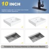 WOWOW 10 in. x 2.44 in. x 0.33 in. Stainless Steel Kitchen Sink Faucet Hole Cover Deck Plate - 3 of 4