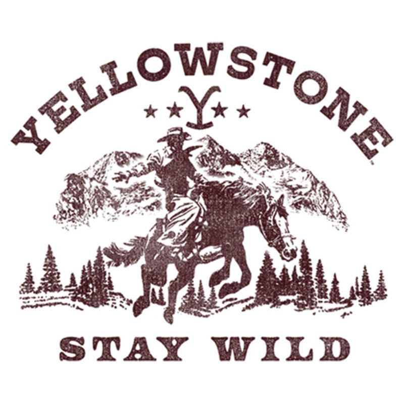 Men's Yellowstone Distressed Stay Wild T-Shirt, 2 of 6