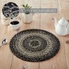 Sawyer Mill Black White Jute Trivet 15 inch Diameter - 2 of 3