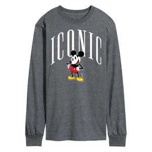 Men's - Disney - Iconic Mickey Long Sleeve Graphic T-Shirt - 1 of 4