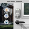 LNDU Keyless entry deadbolt door lock with handle - 3 of 4