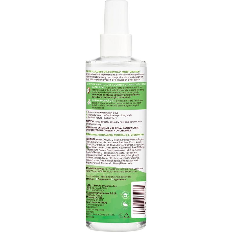 Palmer&#39;s Coconut Oil Formula Moisture Boost Curl Refresher Spray - 8.5 fl oz, 3 of 10