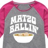 Girls' - Instant Message - Hanukkah Shirt Tail Raglan Graphic T-shirt - 2 of 4