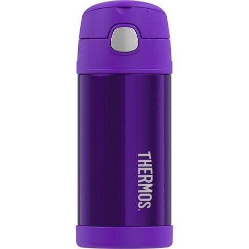 Thermos Funtainer 12oz Bottle purple owl straw cup travel kids stainless  steel