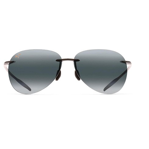 Maui Jim Sugar Beach Rimless Sunglasses - Gray lenses with Black frame
