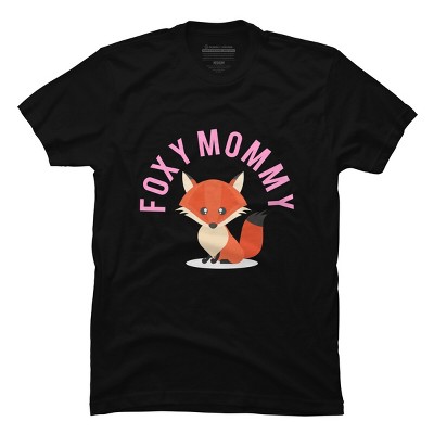 Men's Design By Humans Foxy Mommy By Cypryanus T-Shirt