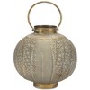 Punched Metal Candle Holder Lantern 11.5"H with Distressed Copper-Green Finish by Melrose - 2 of 3