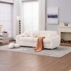84'' Corduroy Modern Sectional Love Seat Sofa with Upholstered Design, Easy Assembly, and Versatile - 3 of 4