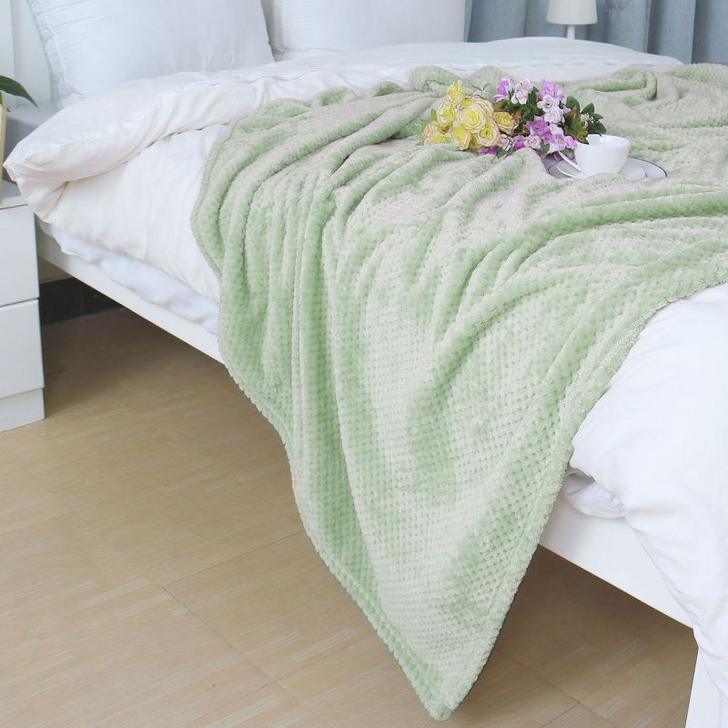 PiccoCasa Flannel Fleece Bed Blankets Fuzzy Plush Lightweight Bed Blankets, 6 of 10