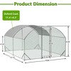Gulches Large Chicken Coop Metal Chicken Run with Waterproof and Anti-UV Cover,Walk-in Fence Cage Hen House for Outdoor and Yard Farm Use - 4 of 4
