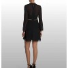 Women's Jewel Neck Long Sleeve Cherie Dobby Chiffon Mini Dress - BARDOT - 2 of 3