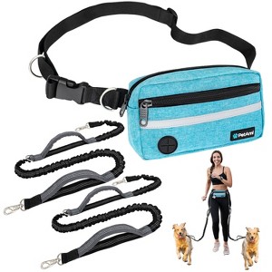 PetAmi Hands Free Dog Leash, Running Belt for Walking Jogging, Waist Zipper Pouch Fanny Pack with Waste Bag Dispenser - 1 of 4