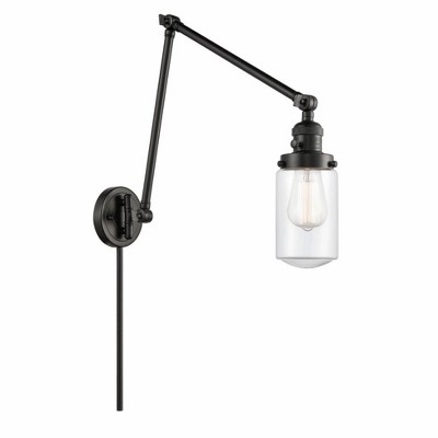 Dover - 1 Light Double Extension Swing Arm Wall Sconce In Traditional Style-30.75 Inches Tall and 4.5 Inches Wide
