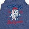 Girls' - Instant Message - Take Me To The Ballgame Graphic Sleeveless Aline Dress - 2 of 4