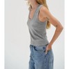 Women's DEEP U COTTON TANK - LNA - 2 of 3