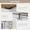 ELECWISH Small Vanity Table with Mirror, Chair and Storage Stool - 4 of 4