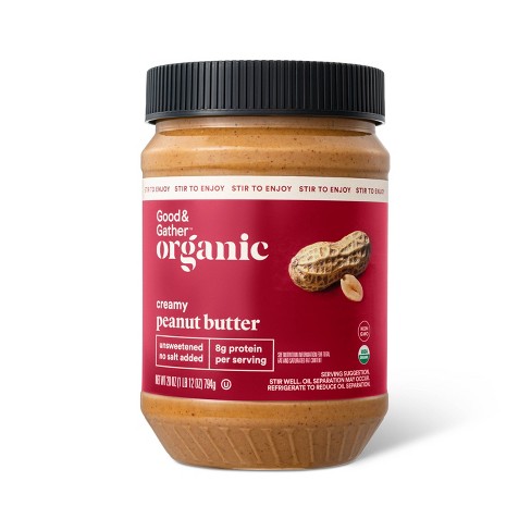 Organic Stir Creamy Peanut Butter - 28oz - Good & Gather™ - image 1 of 3