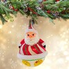 Christopher Radko 5.0 Inch Roly Poly Santa Christmas Tree Ornament , Ornament Peppermint Stripe (1PC) - 2 of 4