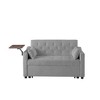 NicBex 52 Inch Loveseat,Modern Velvet Loveseat Sofa/Pullout Bed with Tufted Back,Convertible Sleeper Sofa Bed for Living Room - 3 of 4