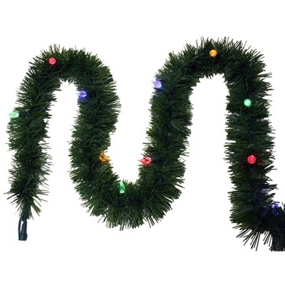 GE Color Choice Pre-lit 25-FT Artificial Garland with 50 Dual Color LED Lights