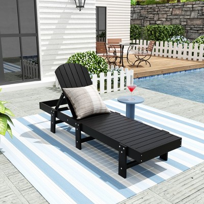 WestinTrends Dylan Adirondack Poly Reclining Chaise Lounge