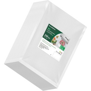 Bonsenkitchen Precut Vacuum Food Sealer Bags 200 Quart 8"x12" BPA Free Commercial Grade, Thick Embossed Bags for Food Storage Sous Vide Cooking - 1 of 4