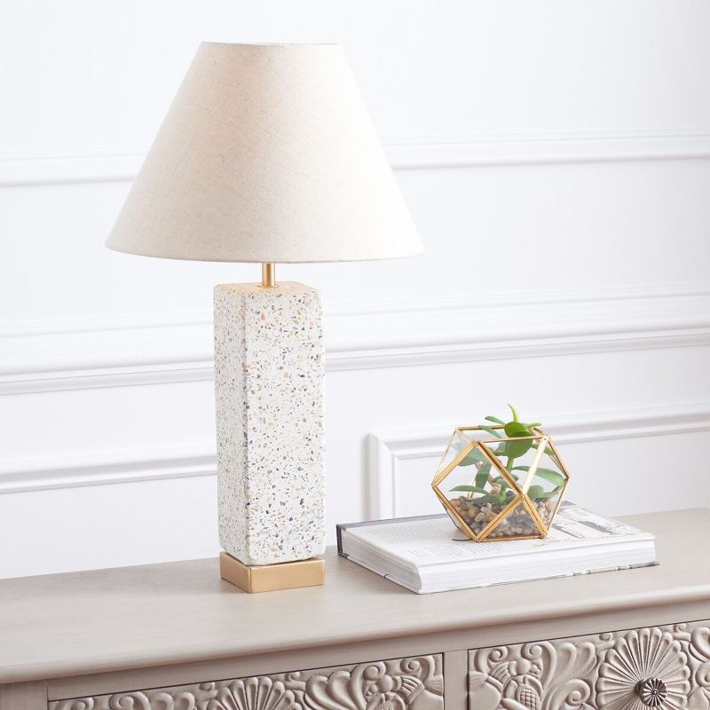 Jannise 21" Table Lamp - Natural/Gold - Safavieh., 4 of 5
