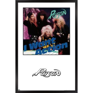 Trends International Poison - I Want Action Album Series Framed Wall Poster Prints - 1 of 4