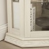 ORRD Lighted Corner Curio Cabinet - Glass Display Shelf w/Tempered Doors & Adjustable Shelves, Bar Cabinet（White） - 2 of 4