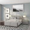 Emma and Oliver Button Tufted Upholstered Platform Bed - 2 of 4