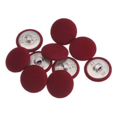 Unique Bargains Round Metal Sewing Cloth Covered Button 10 Pcs