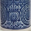 LumiSource Spyro 23" Contemporary Table Lamp Bijou Blue Ceramic with White Shade and Clear Crystal and Brushed Nickel from Grandview Gallery: - 3 of 4