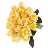 Pure Garden 24Pc Real Touch Rose Artificial Flowers with Stems - 2 of 4