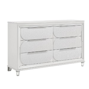 64.33" Tarian Decorative Storage Drawer Pearl White Finish - Acme Furniture - 1 of 4