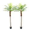Artificial Palm Trees Indoor Outdoor Decor - Set of 2 Faux Plants for Tropical Ambiance - 4 of 4