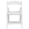 Flash Furniture Kids Folding Chairs with Padded Seats | Set of 2 White Resin Folding Chair with Vinyl Padded Seat for Kids - 4 of 4