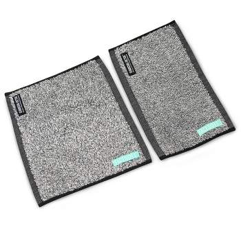 FACESOFT Mini and Nano Detox Sweat Charcoal Towel Multipack for Gym, 2 Pc