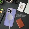 iHome Premium iPhone 16 Pro Max Case, MagSafe Compatible, Drop Protection with Shock-Absorbing Bumpers, Lavender - 3 of 4