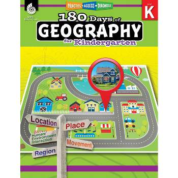 180 Days of Geography for Kindergarten - (180 Days of Practice) by  Jessica Hathaway (Paperback)