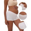 INSPIRE CHIC Women's Low Waist Under the Bump Maternity BoyShorts Pregnancy Seamless Ladies Panties - 3 of 4