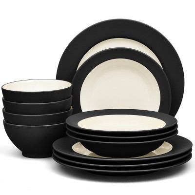 Noritake Colorwave 12-Piece Rim Dinnerware Set