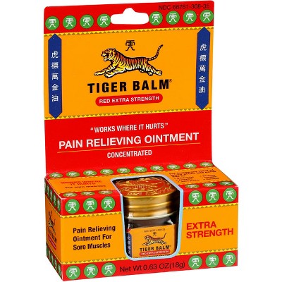 Tiger Balm Joint and Muscle Pain Relievers Red Extra Strength Concentrated Ointment